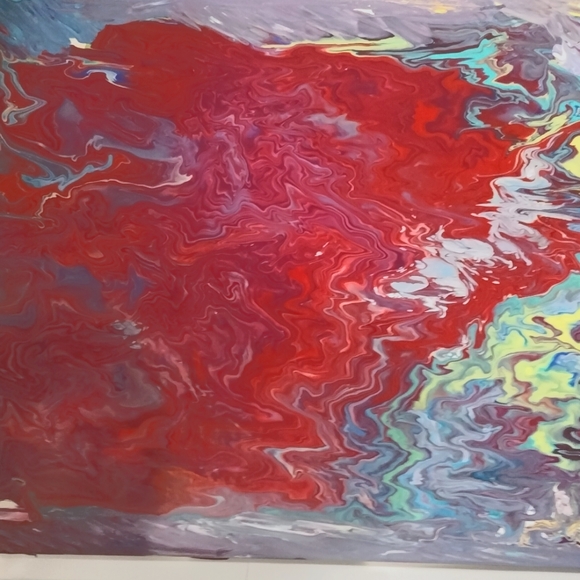 Abstract art on canvas - Picture 1 of 1